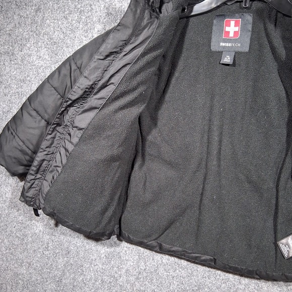 Swiss Tech Children's Black Hooded Full Zip Jacket Size XS(4-5) - Picture 10 of 11